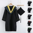 thumbnail image 1 of Jiaroswwei 1 Set Beautiful Fine Knitted Graduation Uniform Polyester Elegant Festive Touch Graduation Dress for Photography, 1 of 8