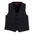 thumbnail image 1 of Gioberti Boy's 4 Button Formal Suit Vest, Black, Size 4T, 1 of 10