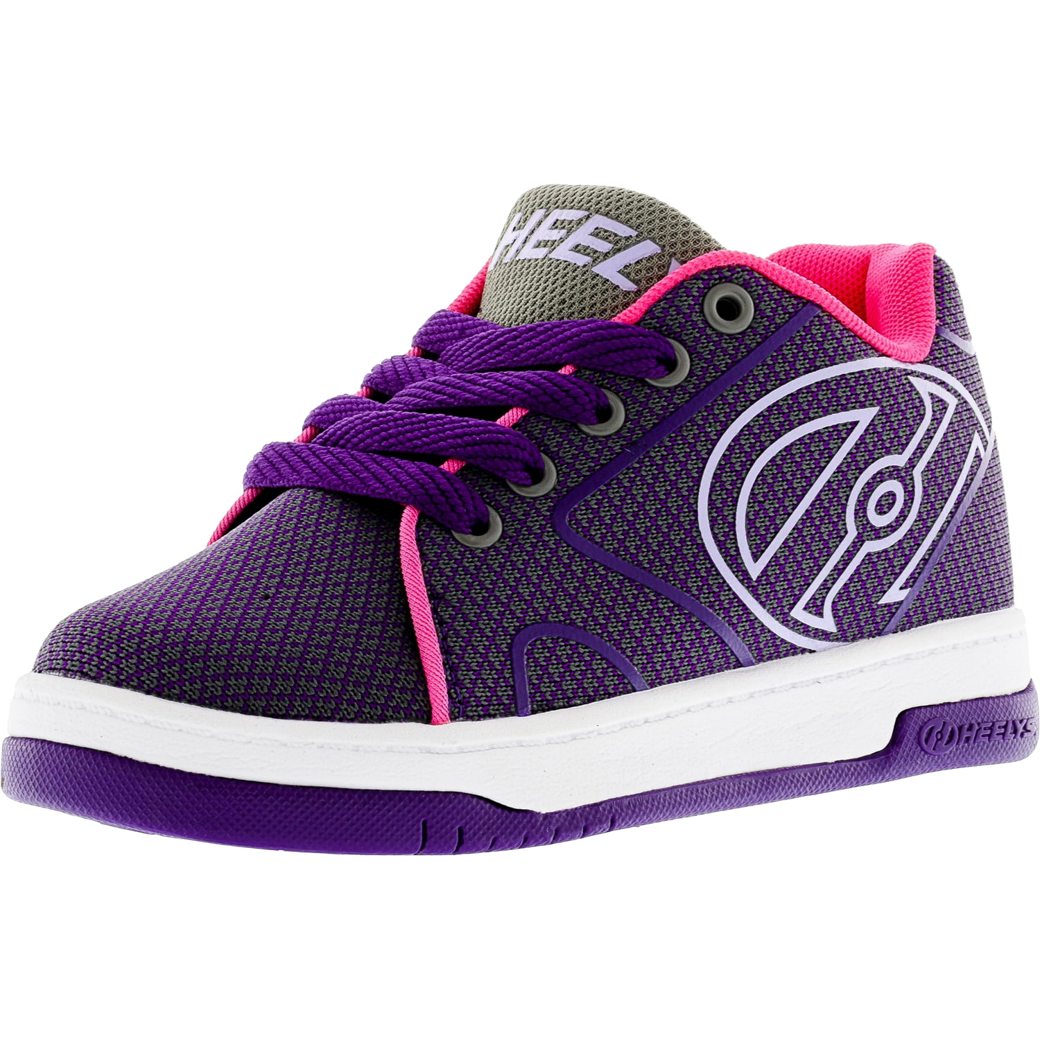 Heelys Propel Knit Grey / Purple Neon Pink AnkleHigh Fabric Fashion