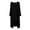 Black, variant on Diufon Womens Midi Cardigans Fall Casual Solid Color Coats Long Sleeve Breathable Blouses