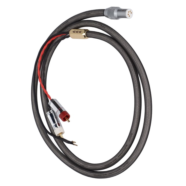 LP To 5pin XLR Cable, Natural Sound Silver Plated Gold Plated Plug LP Tonearm Cable Stable for LP Record Player Signal 1m / 3.3ft