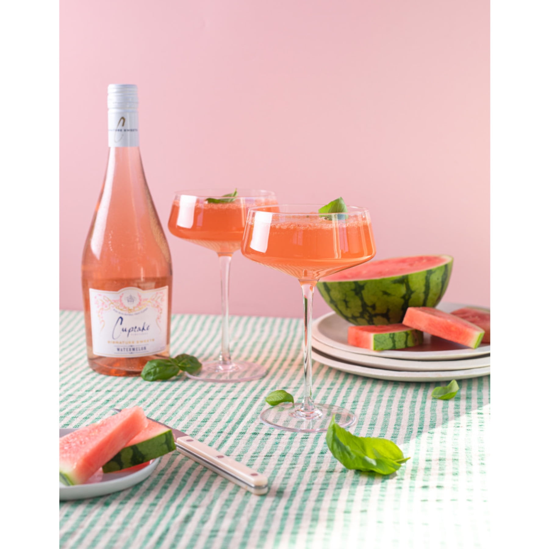 Cupcake Vineyards Signature Sweets Watermelon Moscato Flavored Wine Italy, 750 ml Bottle, 6% ABV