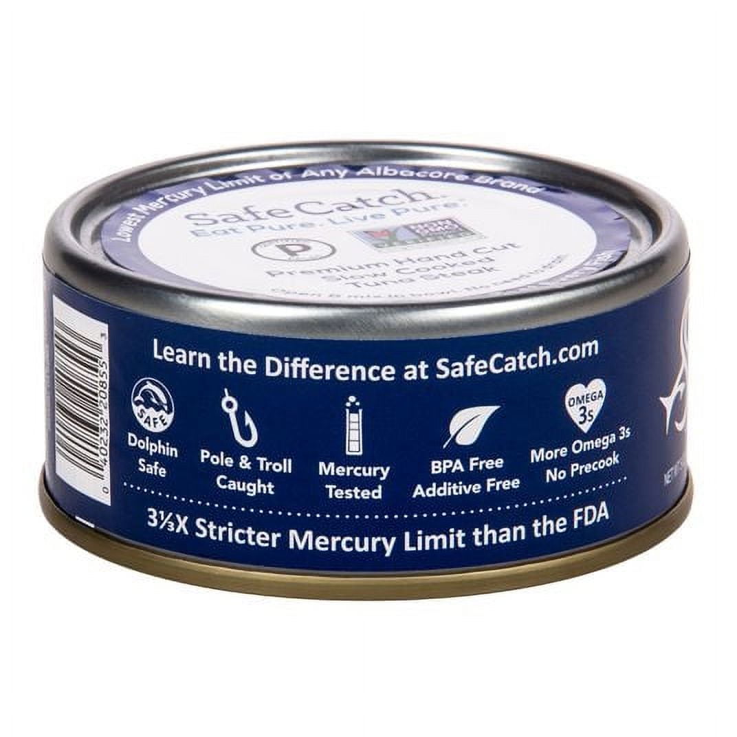 Safe Catch Albacore Wild Tuna Steak, No Salt-12 x 5 oz