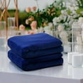 thumbnail image 4 of 12 Pcs Flannel Fleece Throw Blanket Bulk 50 x 60 Inch Soft Fleece Blanket Warm Throw Blanket Coral Blankets for Couch Sofa Home Wedding Gifts Season (Navy Blue), 4 of 13