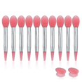 thumbnail image 1 of 10pcs Silicone Lip Brush Set Small Makeup Brushes Lipstick Applicator Brushes With 2, 1 of 5