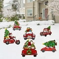 thumbnail image 4 of 6PCS Christmas Yard Signs Xmas Truck Decorative Gnomes Yard Stakes Holiday Christmas Swedish Tomte Yard Decorations Winter Home Pathway Walkway Decor Christmas Outdoor Garden Lawn Decorations, 4 of 8