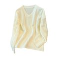 thumbnail image 3 of DuoJiaJ Soft Knit Sweater Oversized Pullover Cozy Yarn Top Casual Comfortable Winter Fall Fashion Womens Warm Sweaters White One Size, 3 of 3