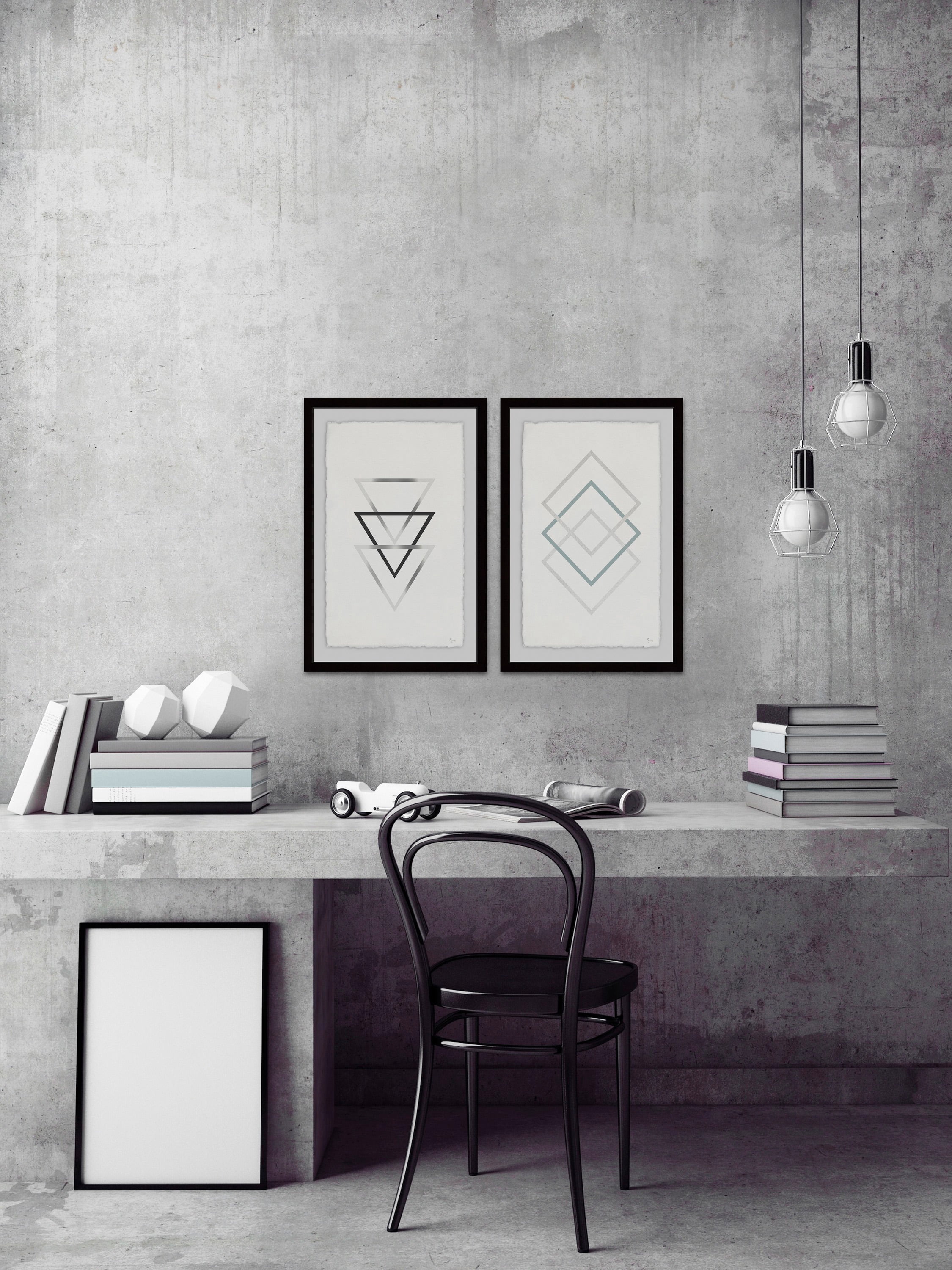 Sharp Edges Diptych