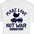 thumbnail image 3 of Woodstock - Make Love Not War - Men's Short Sleeve Graphic T-Shirt, 3 of 5