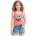 thumbnail image 5 of BLTIBY 2025 Girls Boys Tank Top Summer Sleeveless Funny T Shirt for Teen Toddler Infant Round Neck Printed Casual Fashion Vest Blouse Pink 6-7 Years, 5 of 6