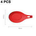 thumbnail image 2 of Spoon Rest For Kitchen Counter , Pack of 4 BPA-Free and Food Grade Silicone Spoon Holder, 2 of 5