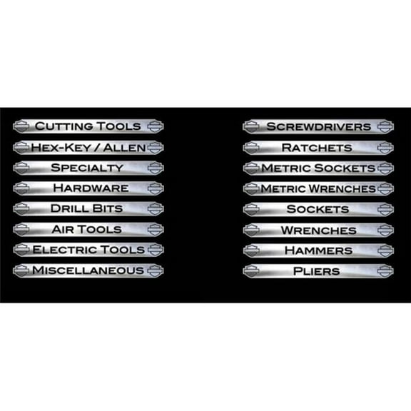 212 Main CG47000 Harley-Davidson Magnetix Tool Box Kit