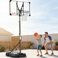 thumbnail image 2 of Naipo 44" Portable Basketball Hoop Height Adjustable 7.6ft to 10ft Outdoor Indoor Basketball Goal System with Wheels for Teens Adults Training and Fun, 2 of 10