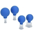 thumbnail image 4 of 4Pcs Silicone Glass Cupping Therapy Set Massage Vacuum Cupping Cups Kit for for Face Leg Arm Back ShoulderBlue, 4 of 9