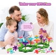 thumbnail image 2 of Ixir Flower Garden 52 Pcs Building Toys for Girls - STEM Toy Gardening Pretend Gift for Kids - Stacking Game for Toddlers playset - Educational Activity for Preschool ( 52 Pcs ), 2 of 6