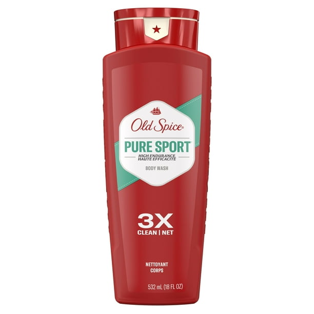 Old Spice High Endurance Body Wash for Men, Pure Sport Scent