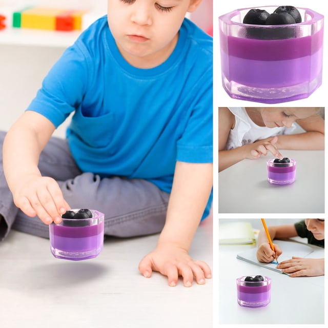 Stress Relief Dumpling Fidget Toy Soft Squeeze Sensory Stress Ball Anti Anxiety Decompression Toy Portable Stress Relief Tool For Office Home Travel Study Work Relaxation Focus Calm Mood Support