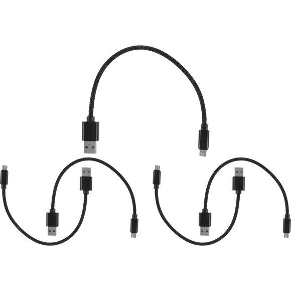 TABLETREANDS 5Ud Cable Micro USB Para Celulares Y Tablets Con Nylon Carga Y Datos Rápidos Negro
