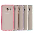 thumbnail image 3 of GSA Fusion Candy Bumper Case For Samsung Galaxy S7 - Clear/Purple, 3 of 12