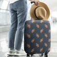 thumbnail image 2 of Dark Blue Football Repeat Pattern Luggage Cover Fashion Suitcase Cover Baggage Covers Fit 25-28 Inch Luggage (Go Travel), 2 of 5