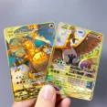 thumbnail image 4 of 10000 Point Arceus Vmax Metal Cards Diy Card Pikachu Charizard Gold Limited Rare Edition Kids Gift Game Collection Cards, 4 of 5