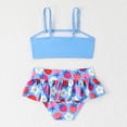 thumbnail image 5 of Cethrio Girls Bikini Swimsuits, Summer Two Piece Swimwear Swimsuit Tops and Swimsuit Bottoms Blue Size 6, 5 of 7