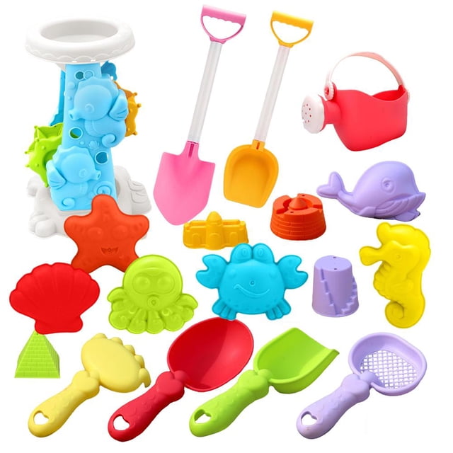 Creative Kids Beach Toy Set With Sand Truck Watering Can Rake Shovel For Outdoor Sand Digging Water Play Toy