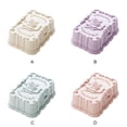 thumbnail image 4 of Toystoory Jabonera rosa con tapa, contenedor de drenaje, caja de plástico, estante para baño, dispositivos a prueba de polvo, suministros Type5 NO5, 4 of 6