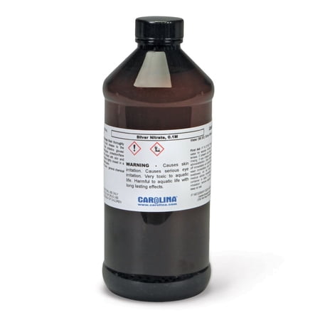 Silver Nitrate Solution, 0.1 M (2%), Laboratory Grade, 500 Ml
