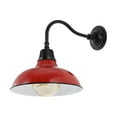 thumbnail image 7 of JONATHAN Y Aurora 12.25" 1-Light Farmhouse Industrial Indoor/Outdoor Iron LED Gooseneck Arm Outdoor Sconce, Red, 7 of 7