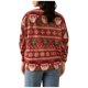 thumbnail image 4 of Suéter navideño para mujer, sudadera con cuello en V y botones, suéteres para mujer, suéteres con gráficos de moda para hombres, 4 of 4