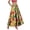Green, variant on Women A-line Maxi Skirt Smocked High Elastic Waist Skirts Casual Loose Fit Floral Print Long Skirts Vacation Bold Summer Skirt Dark Blue L