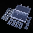 thumbnail image 4 of 15 Grids Oversize Storage Box Container Plastic Box Adjustable Compartment Jewelry Earring Bead Screw Holder Case Display Case 15 Grids, 4 of 5