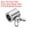 11mm, variant on Uxcell 304 Stainless Steel 6mm Hole Wire Rope Clips, 3Pcs Wire Rope Clamp Fasteners Butterfly Screws, Silver