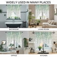 thumbnail image 3 of Eucalyptus Leaves Swag Valances for Windows 2 Pack, Kitchen Window Curtains 36 Inch Length, Sage Green Summer Botanical Weeping Wooden Privacy Swag Curtains for Living Room/Bathroom 36"x36", 3 of 8