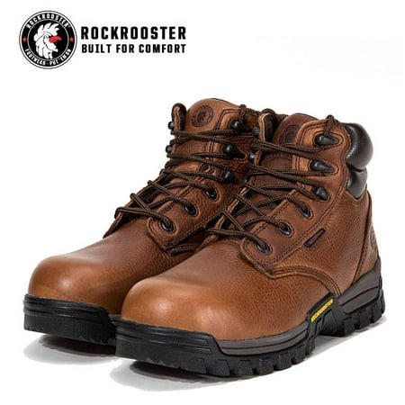 ROCKROOSTER Work Boots for Men Composite Toe Arch Support Anti Puncture