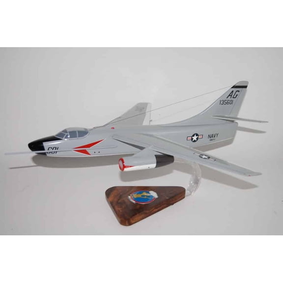 VAH-1 Smokin Tigers A3D/A-3B Skywarrior Model, 1/50th Scale Model, Mahogany, Strategic Bomber
