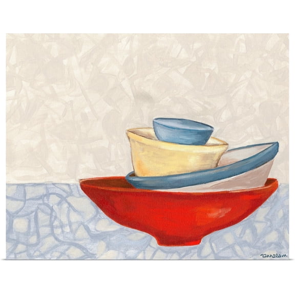 Great BIG Canvas | Rolled Vanna Lam Poster Print entitled Fiesta Bowls II