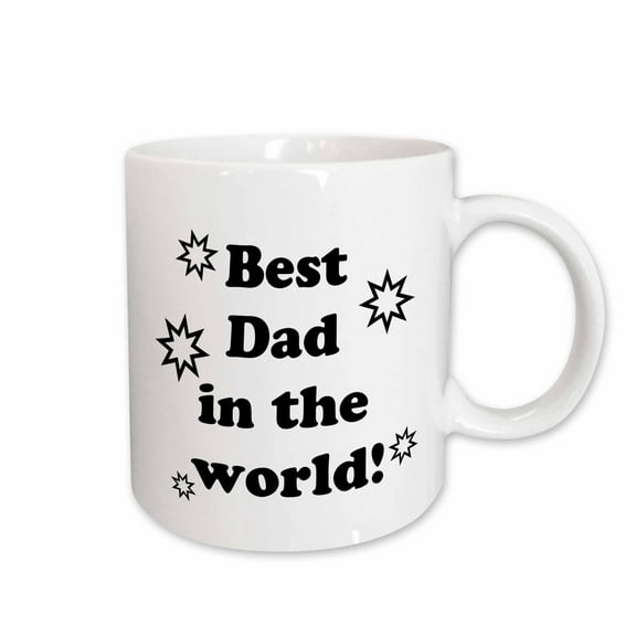 3drose, Best Dad in the World, 15oz Mug