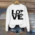 thumbnail image 5 of Ounisa Womens Valentines Sweatshirt Love Heart Graphic Print Pullover Casual Long Sleeve Valentine's Blouse Top, 5 of 5