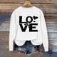 thumbnail image 5 of Ounisa Womens Valentines Sweatshirt Love Heart Graphic Print Pullover Casual Long Sleeve Valentine's Blouse Top, 5 of 5