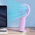 thumbnail image 2 of Sentmoon Travel Fans Portable Portable Fan Desktop Folding Small Fan USB Charging Portable Handheld Small Fan LED Digital Display Hanging Necks Fan Bring A Hanging Rope, 2 of 7