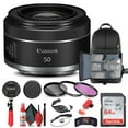 thumbnail image 1 of Canon RF 50mm F/1.8 STM Lens (4515C002) + Filter + BackPack + 64GB Card + More(International Model), 1 of 2
