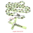 thumbnail image 3 of Religious Catholic Angel Luminous Prayer Beads Rosary for Cross Pendant Necklace, 3 of 14