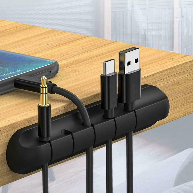 USB Ladekabel Halter Schreibtisch Kabel Winder Clips Kabel Management 
