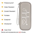 thumbnail image 6 of BOVKE Travel Carrying Case Compatible with 3M Littmann Classic III, Lightweight II S.E, MDF Acoustica Deluxe Stethoscopes - Extra Room for Medical Scissors EMT Trauma Shears and LED Penlight, Grey, 6 of 8