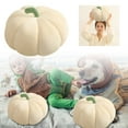 thumbnail image 3 of 13.8" Halloween Pumpkin Floor Pillow - Oversized Plush Throw Cushion for Kids, Girls & Home Decor, Cute Pumpkin-Shaped Seating Pad & Decorative Accent, 3 of 8