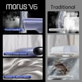 thumbnail image 3 of Morus V6 Travel Steamer for clothes, 2-in-1 Handheld Vacuum Garment Steamer with Suction Ironing Technology, Lightweight Design, Detachable Water Tank, 20-Second Heat up for Wrinkle Removal, 3 of 8