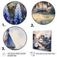 thumbnail image 3 of Designart "Blue Bonnets love expression II" Floral Floater Framed Canvas Print, 3 of 7