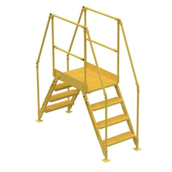 Vestil COL-4-36-14 Cross-Over Ladder- 4 Step - 38 x 14 in.